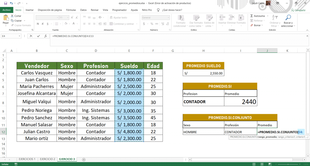 Encogimiento Saliente Terminal Cómo calcular el promedio (Con Ejemplos) en Excel | El Tío Tech 2022