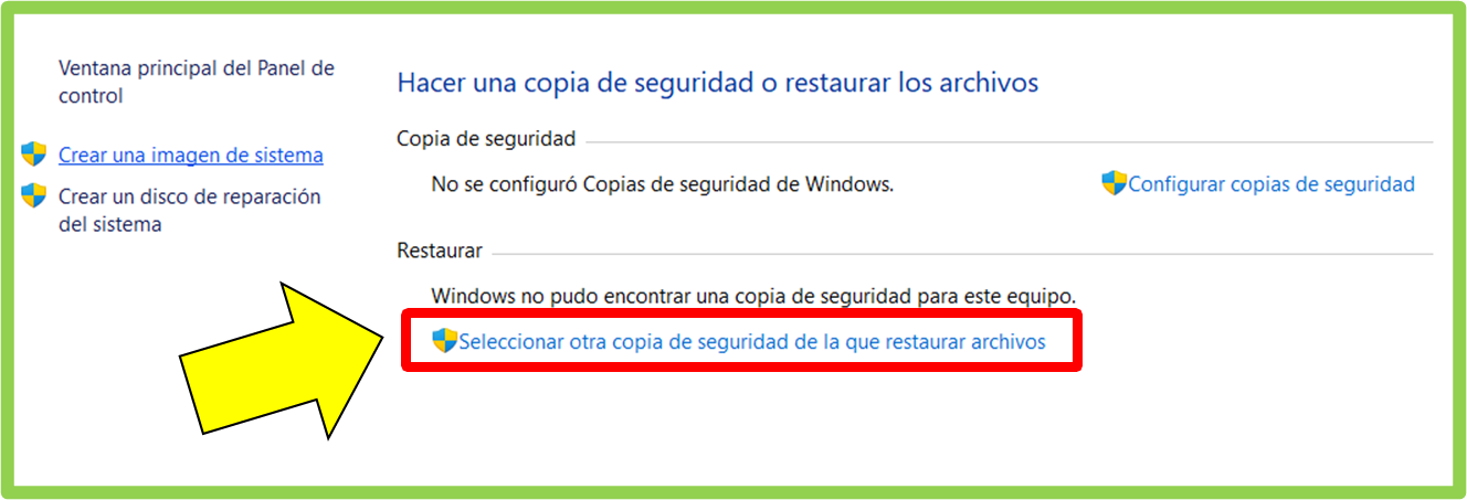 Como crear una copia de seguridad en Windows 11