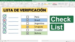 checklist para lista de verificación