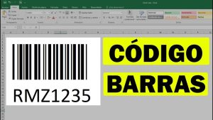 código de barras en Excel