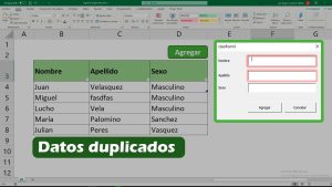 Cómo evitar introducir datos duplicados en Excel
