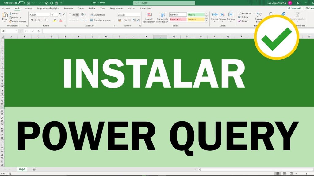 Instalar Power Query en Excel