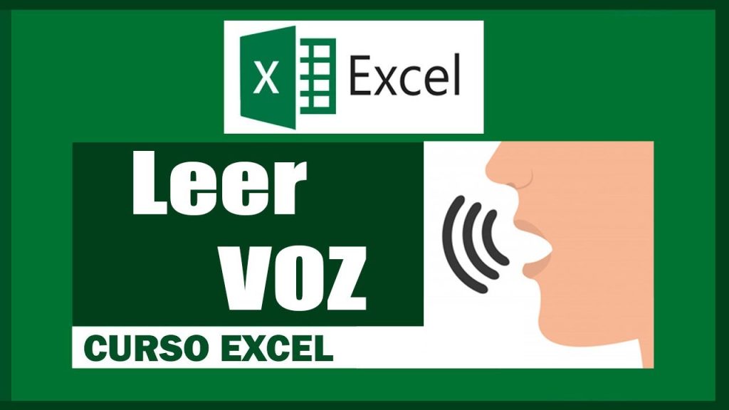 leer celdas con voz en Excel
